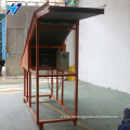 Orange abrasion resistant climbing conveyor